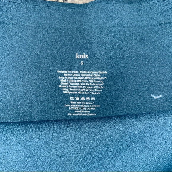 Knix Teal Athletic Shorts - Picture 4 of 4